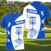 BlueJose Power Drive Disc Golf Polo Shirt Personalized Name, Team Name 3D Shirt (4 Colors)