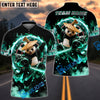 BlueJose Darts Fire Panda Samurai Dartboard Personalized Name, Team Name Unisex Shirt (4 Colors)