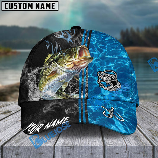 BlueJose Fishing Sparkling Water Smoke Pattern Design Personalized Cap (13 Breeds)