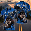 BlueJose Darts Cool Bandit Gorilla Design Personalized Name, Team Name Unisex Shirt (4 Colors)