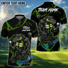 BlueJose Golf Beast Mode Alligator Design Personalized Name, Team Name 3D Shirt (4 Colors)