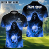BlueJose Golf Grim Reaper Hellfire Design Personalized Name, Team Name 3D Shirt (4 Colors)