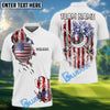 BlueJose Golf Stars And Stripes Style Design Personalized Name, Team Name 3D Shirt (4 Colors)