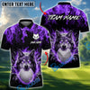 BlueJose Golf Flaming Wolf Design Personalized Name, Team Name 3D Shirt (4 Colors)