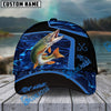 BlueJose Fishing Blue Water Outdoor Personalized Name Classic 3D Cap (13 Breeds)