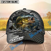 BlueJose Fishing Torn Metal Mesh Personalized Name Classic 3D Cap (13 Breeds)