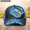 BlueJose Fishing Metal Rip Sea Personalized Name Classic 3D Cap (13 Breeds)