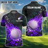 BlueJose Golf Fireball Magic Personalized Name, Team Name 3D Shirt (4 Colors)