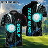 BlueJose Golf Break Glass Personalized Name, Team Name 3D Shirt (4 Colors)