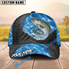 BlueJose Fishing Sea Metal Rip Personalized Name Classic 3D Cap (13 Breeds)