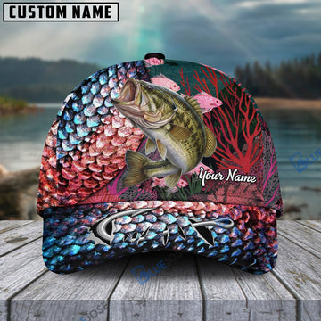 BlueJose Personalized Bass Fishing Colorful Cap