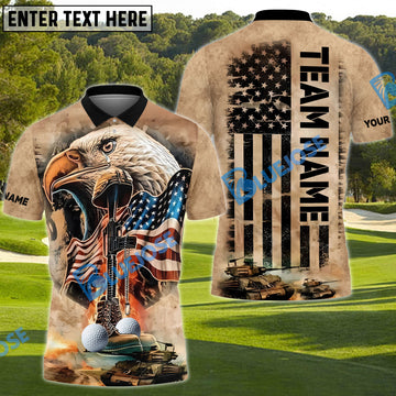 BlueJose Billiards Golf Flag Veteran Customized Name, Team Name 3D Shirt