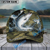 BlueJose Fishing Camo Predator Fish Design Personalized Cap (13 Breeds)