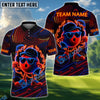 BlueJose Golf Neon Flame Personalized Name, Team Name 3D Shirt (4 Colors)