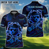 BlueJose Golf Neon Flame Personalized Name, Team Name 3D Shirt (4 Colors)