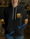 BlueJose Black Deer Hunter Personalized Name Hoodie For Hunting Lover