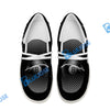 BlueJose Gray Billiards White Canvas Loafer Shoes