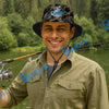 BlueJose Atlantic Salmon Camouflage Custom Name Bucket Hat