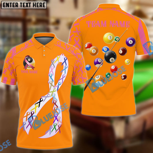 BlueJose Billiards 8-Ball & 9-Ball Cancer Personalized Shirt