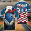 BlueJose Bowling Super Bowl Ball Personalized Name, Team Name Unisex Shirt