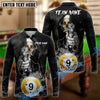 BlueJose Billiards Ball 9 Nun Reaper Shooter Customized Name, Team Name 3D Shirt