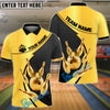BlueJose Bowling And Pins Royal Crown Customized Name 3D Shirt (6 Colors)
