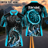 BlueJose Darts Angry Dragon Multicolor Options Personalized Name Pocket Shirt (4 Colors)