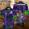 BlueJose Billiards Cowboy 8 Ball Lightning Splash Street Art Customized Name, Team Name 3D Shirt (6 Colors)