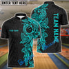BlueJose Maori Bowling Premium Multicolor Customized Name 3D Shirt (6 Colors)