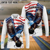BlueJose Bowling And Pins Eagle US Flag Retro Personalized Shirt