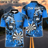 BlueJose Darts Flame Lion Personalized Name, Team Name Shirt (4 Colors)