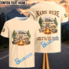 BlueJose Racoon Camping We Will Get There When We Get There Personalized Name Shirts