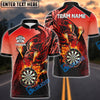 BlueJose Darts Flame Down Personalized Name, Team Name Shirt (6 Colors)