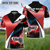 BlueJose Golf Fire Stand Customized Name, Team Name 3D Shirts (4 Colors)