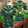 BlueJose Bowling And Pins Irish Luckiest Shamrock Customized Name, Team Name 3D Shirt