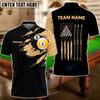 BlueJose Billiards Team Golden 8 Ball & 9 ball Personalized Shirt For Kids