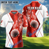 BlueJose Golf Fire Smoke Bling Customized Name, Team Name 3D Shirts (6 Colors)