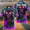 BlueJose Bowling And Pins Evil Pumpkin Demon Customized Name, Team Name 3D Shirt (4 Colors)