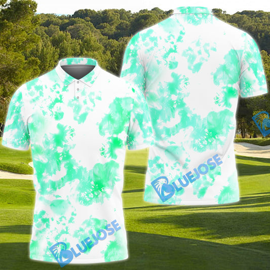 BlueJose Golf Watercolor Tie-Dye Customized Name, Team Name 3D Shirt