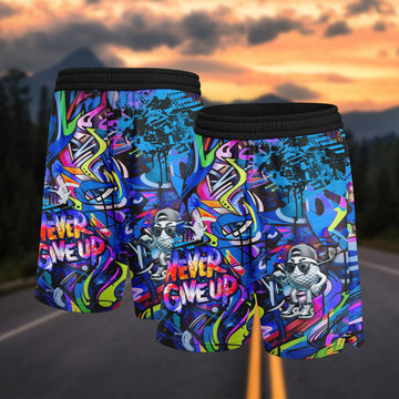 BlueJose Golf Never Give Up 3D Shorts