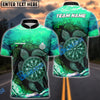 BlueJose Darts Ocean Turtle Target Customized Name, Team Name 3D Shirt (4 Colors)
