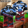 BlueJose Bowling And Pins Halfway Round Of The World Customized Name 3D Shirt (4 Colors)