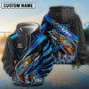 Bluejose Trout Fishing Premium Fish Pattern Name & Team Name 3D Shirts