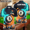 BlueJose Billiards Ball 8 Spinning Paint Personalized Name, Team Name Unisex Shirt ( 4 Colors )