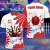 BlueJose Bowling And Pins Flowers Customized Name 3D Shirt (4 Colors)