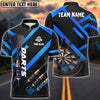 BlueJose Darts Metalic Style Personalized Name, Team Name Shirt (4 Colors)