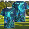 BlueJose Disc Golf Sasquatch Forest Shirt Personalized Name, Team Name 3D Shirt (4 Colors)