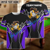 BlueJose Billiards 9 Ball Cowboy Gunny Premium Personalized Name, Team Name Unisex Shirt (4 Colors)