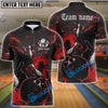BlueJose Gear With Skull-Themed Bowling Personalized Name, Team Name 3D Shirt (4 Colors)