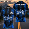 BlueJose Bowling And Pins Color Diamond Multicolor Customized Name 3D Shirt (4 Colors)